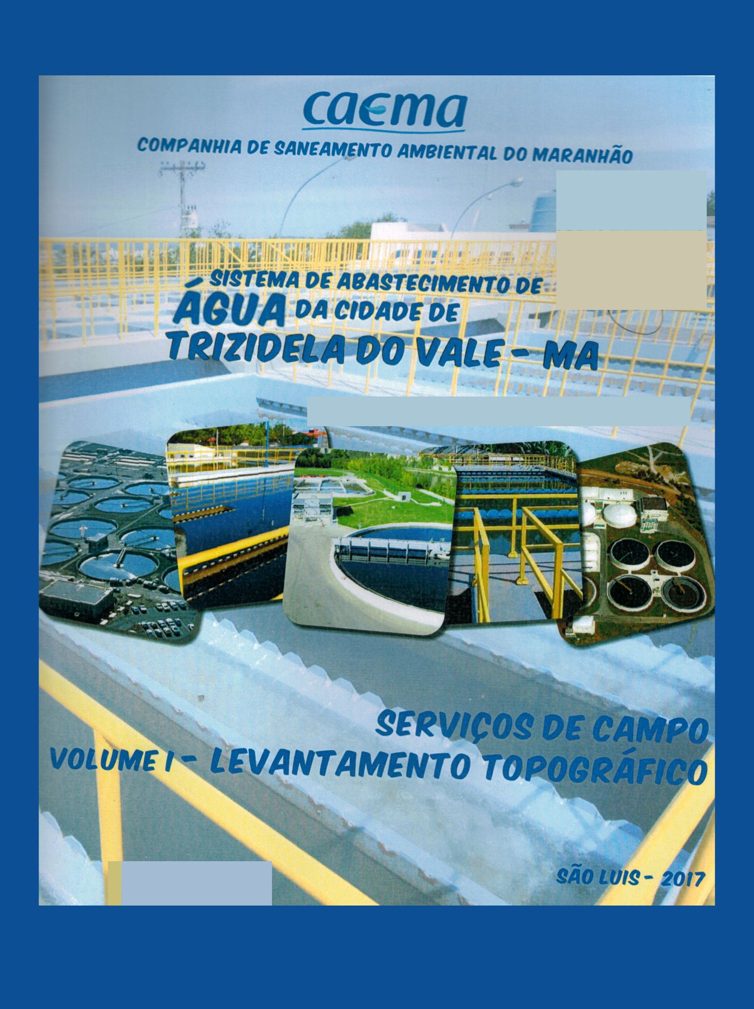 Imagem da capa do Projeto técnico com informações de titulo e autoria.
